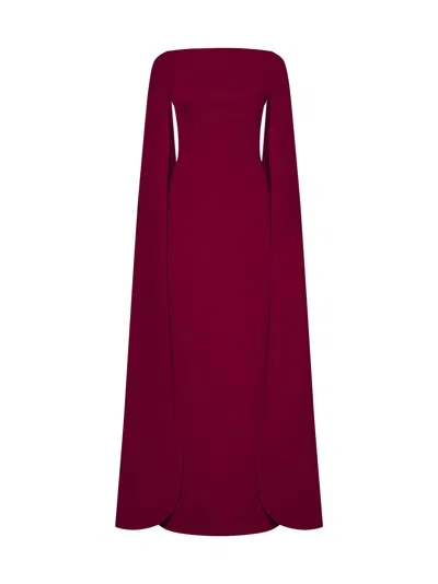 Solace London Dress In Fuchsia
