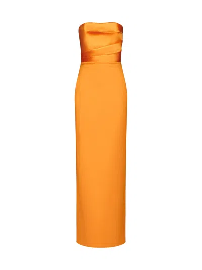Solace London Dress In Orange