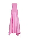 Solace London Alessandra Contrast Maxi Dress In Pink