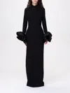 Solace London Viviana Embellished Gown In Black