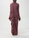 Solace London Dress Woman Brown In Purple
