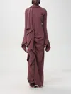Solace London Dress Woman Brown In Purple