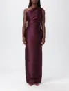 Solace London Kira Maxi Dress In Burgundy