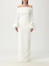 Solace London Dress  Woman Color Cream In White