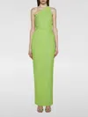 Solace London Green One Shoulder Maxi Dress In Grün