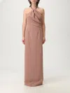 Solace London Women Riva Maxi Dress In Brown