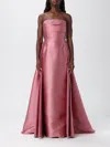 Solace London Tiffany Strapless Maxi Dress In Pink