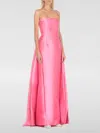 Solace London Robe Aus Satin In Pink