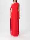 Solace London Irina Midi Dress In Red