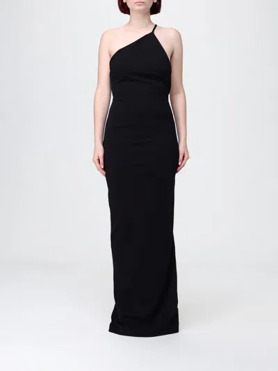 Solace London Dress Woman Color Black In Animal Print