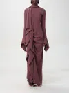 Solace London Dress Woman Brown In Purple