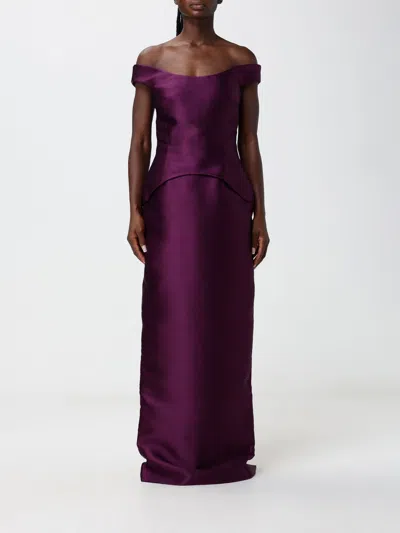 Solace London Dress Woman Color Plum In Purple