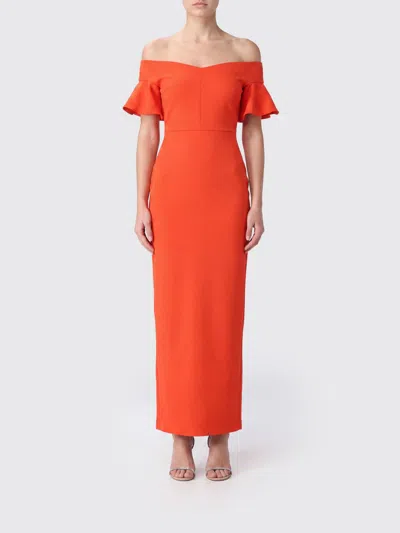 Solace London Dress Woman Color Red In Orange