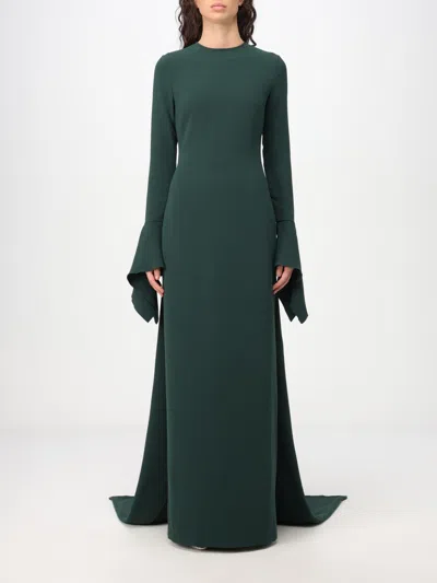 Solace London Dress Woman Emerald In Green