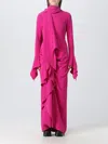 Solace London The Nella Draped Maxi Dress In Pink