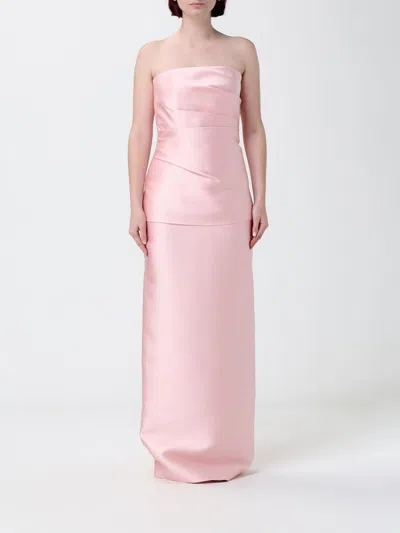 Solace London Dress Woman Color Pink In Multi