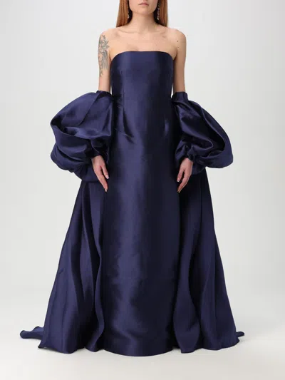 Solace London Dress Woman Navy In Blue