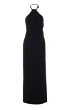 Solace London Black Riva Maxi Dress In Black