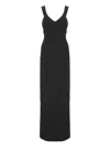 Solace London Nalani Crepe Maxi Dress In Multi