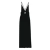 Solace London Milly Cross-back Maxi Dress In Black