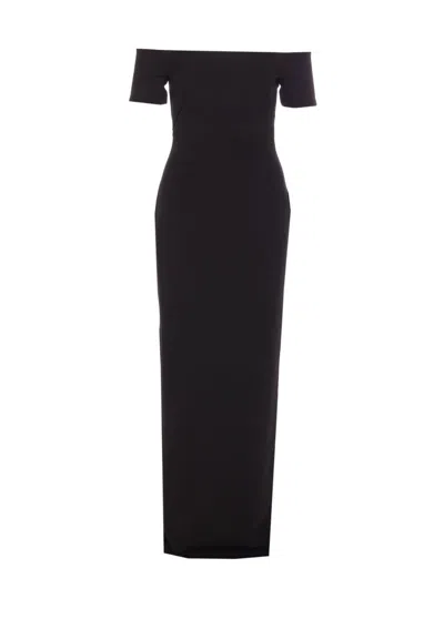 Solace London Nile Maxi Dress In Black