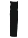 Solace London Imogen Boat-neck Maxi Dress In Black
