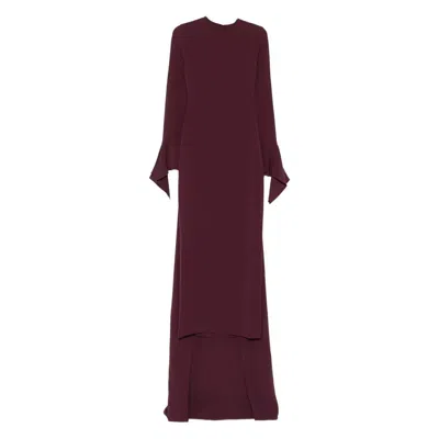 Solace London Dresses In Burgundy