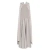Solace London The Cece Maxi Dress In Grey