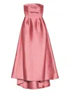 Solace London Tiffany Strapless Maxi Dress In Pink