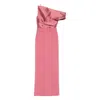 Solace London One-shoulder Dress In Pink