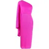 Solace London Lenna Midi Dress In Pink