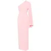 Solace London Long Dress Elisa In Pink