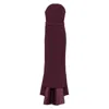 Solace London Dresses Purple In Burgundy