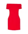 Solace London Short Dress Snow In Red