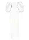 Solace London White Floris Maxi Dress In White
