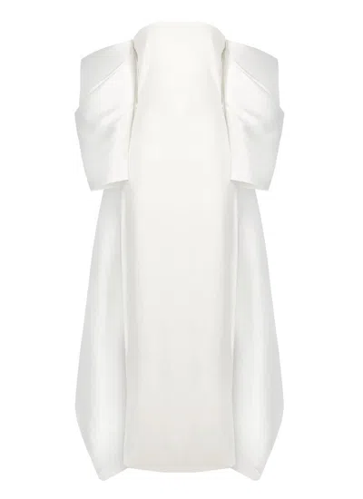 Solace London Kyla Off-shoulder Maxi Dress In White