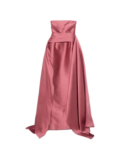 Solace London Elara Maxi Dress In Pink