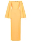 Solace London Eliana Maxi Dress In Yellow