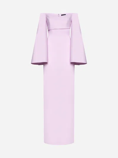 Solace London Eliana Maxi Dress In Pink