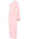 Solace London Long Dress Elisa In Pink
