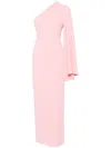 Solace London Long Dress Elisa In Pink