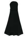 Solace London Ember Belted Crepe Maxi Dress In Black