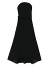 Solace London Ember Belted Crepe Maxi Dress In Black