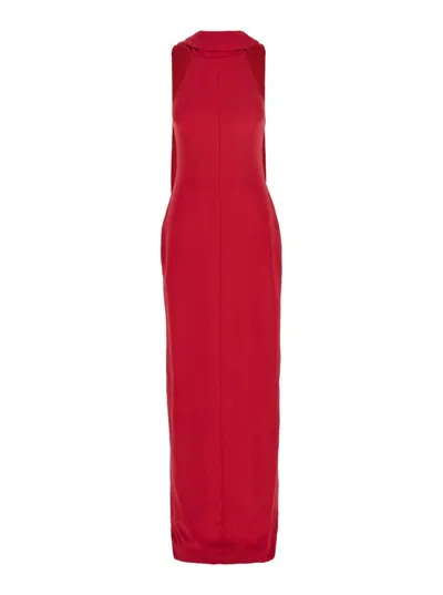 Solace London Emerson Maxi Dress In Burgundy