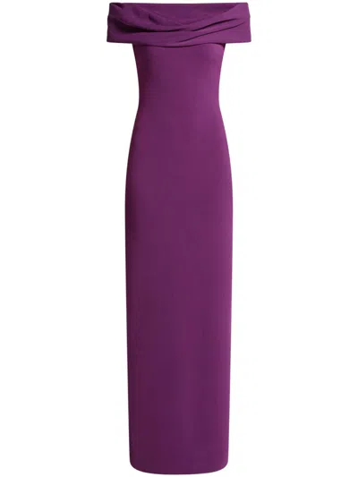 Solace London Eva Maxi Dress In Violett