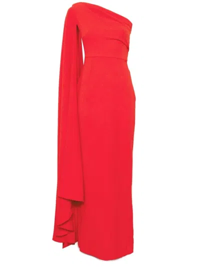 Solace London Evening Dress Daria In Rosso