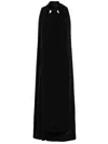 Solace London Evening Dress Ophelia In Nero