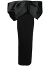 Solace London Arla Off-shoulder Gown In Black