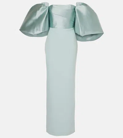 SOLACE LONDON FLORIS OPEN-BACK GOWN