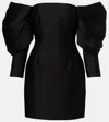 Solace London Freja Satin Minidress In Black